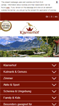 Mobile Screenshot of klarnerhof.com